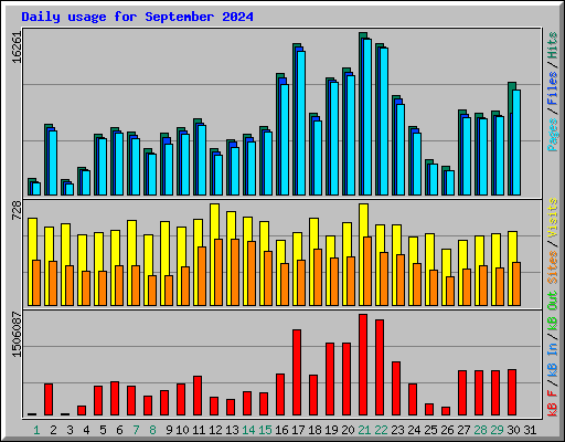 Daily usage for September 2024
